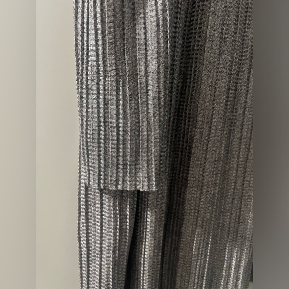 Maggie London Silver Gray Cold Shoulder Cut Out Shift Dress 2000s Party Metallic - Picture 8 of 12